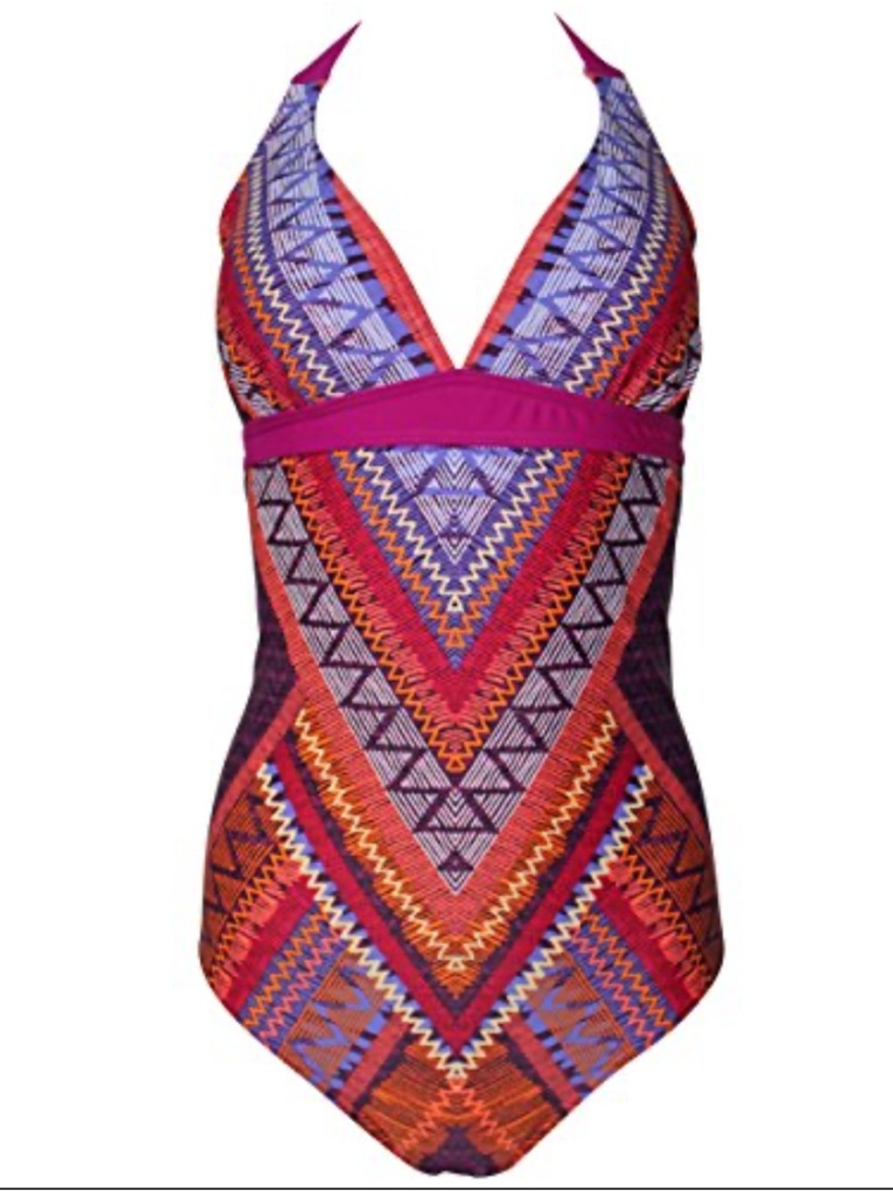 Prana Lahari Multicolor One-Piece Swimsuit - Pink, Purple, Orange